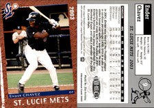 Ender Chavez 2003 Grandstand St. Lucie Mets #NNO RC Rookie Card