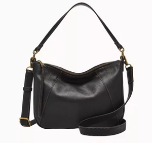 New Fossil Skylar Crossbody Bag Leather Black - Picture 1 of 3
