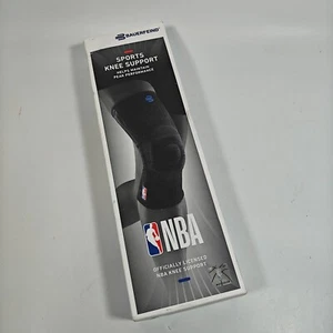 BAUERFEIND Vendaje de Rodilla Deportivo Soporte de Rodilla NBA Unisex, Negro, Talla XL - Imagen 1 de 7