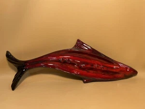 Vintage Danesi Arts Ceramic Large Red Fish Ashtray Canada #370 - Picture 1 of 10