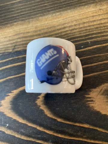 NFL Football New York Giants Ceramic Gumball Mini Coffee Mug - 1.25" Tall Cover