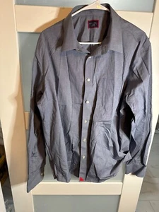 Untuckit Mens X-Large Blue Long-Sleeve Button-Down Shirt Cotton 62-4 - Picture 1 of 6
