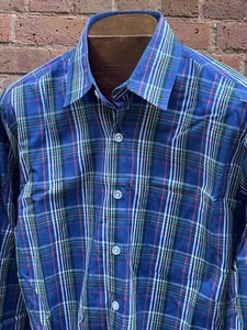 Steven Alan RARE USA Made Perfect VTG L/S Check Casual Shirt S - Picture 1 of 10