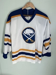 VTG Buffalo Sabres Hockey Jersey CCM NHL Made USA 90s Mens Medium - Picture 1 of 6