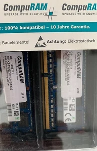 8GB Kit (2 x 4GB) CompuRam / CRK8192D3/DLNB1333  DDR3-1333 SO-DIMM 204 PIN #6.0 - Picture 1 of 1