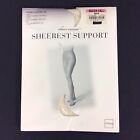 JCPenney Sheer Caress Support Pantyhose Queen Tall Bone Ivory Control Top