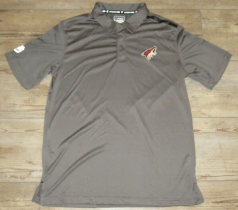 Fanatics Phoenix Coyotes Authentic Pro Team Gray Polo size Men's Large Cover