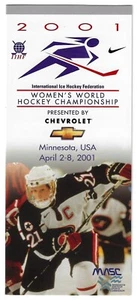 Seltener Hockey-WM 2001 Hockey-Spielplan!!! Viele Sponsoren - Bild 1 von 3