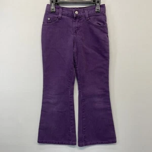 Lee Purple Bootcut Jeans Girl's Sz 7 Regular Dark Wash Soft Denim Comfort Stretc - Picture 1 of 17