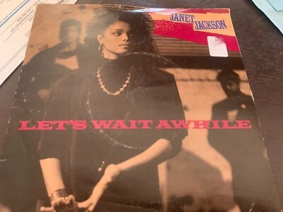 USA 601 7” Janet Jackson Let's Wait Awhile/Nasty Cool Summer Mix UK Import VG - Image 1 of 4