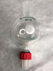 Chemglass 500 ml Chromatographie-Reservoir, gewindet 24/40 - Bild 1 von 8