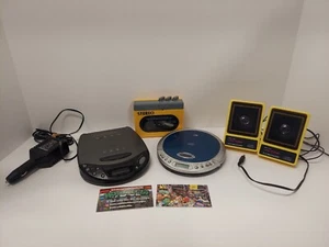 Electronics Lot,CD Player,Tape Player,Speakers Portable - Picture 1 of 9