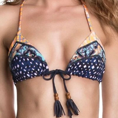 Top de bikini MAAJI Cool Beans triángulo borla Foto 1 de 4