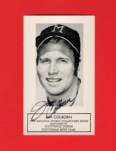 1979 JIM COLBURN MILWAUKEE BREWERS  AUTOGRAPHED 3X5 GLOSSY PHOTO - Picture 1 of 1
