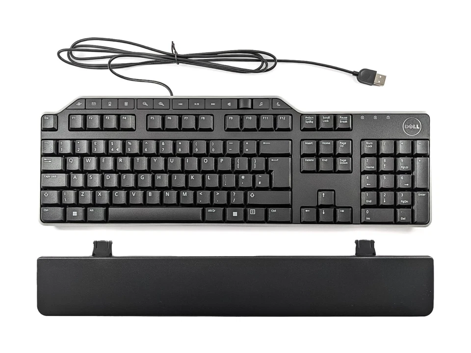 Genuine DELL USB Multimedia Business Keyboard KB522 UK Layout with USB Hub 5WFT9 - Image 1 of 3
