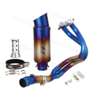 51MM Muffler Tips For Kawasaki Z650 Ninja 650 ER6N\F Exhaust System Header Pipe - Foto 1 di 13