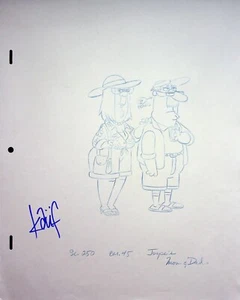 Lápiz de diseño de modelo de personaje firmado por Bob & Margaret producción TODD KAUFFMAN #BM - Imagen 1 de 2