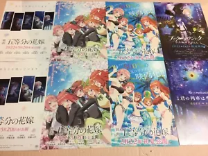 Lot 8!! Quintessential Quintuplets BlackRock Anime Movie Poster Chirashi Flyer - Picture 1 of 3