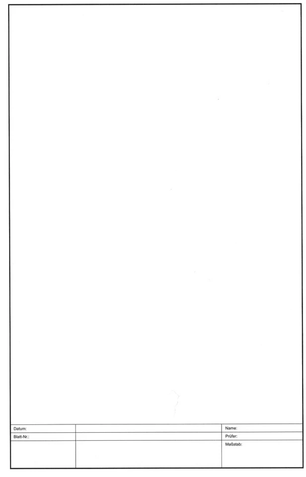 ZEICHENBLOCK / BLOCK - Technisches Zeichnen DIN A4 20 Bl TZ Arbeitsblätter
