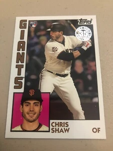 Topps 2019 Series 2 #84R-CSH Chris Shaw RC SF Giants Baseball Card 1984 Rookies - Picture 1 of 6