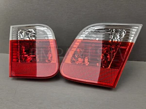 NEW GENUINE TYC BMW E46 SEDAN LCI REAR LIGHT IN TRUNK LID PAIR 6910537 & 6910538 - Picture 1 of 14