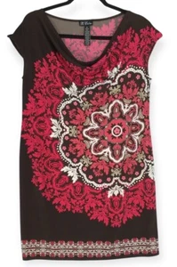 B. Abito Calmo Donna Taglia 14 Boho Festival Costume da Bagno Copricostume Lunghezza Ginocchio - Foto 1 di 11