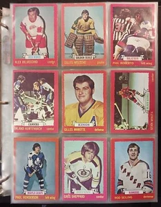 Juego de hockey O-Pee-Chee 1973-74 1-264 Ex a sin precio base como nuevo - Imagen 1 de 11