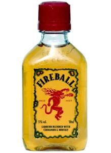 Fireball Whisky Zimt Likör aus Canada -  Miniatur - 0,05 Liter / 33 % Vol. - Bild 1 von 1