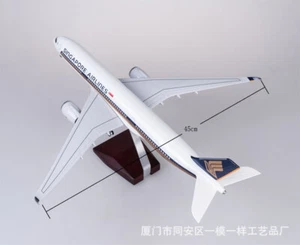 1:142 47cm A350 Singapore Airlines Passanger Plane Resin Model Landing Gears Toy - Picture 1 of 10