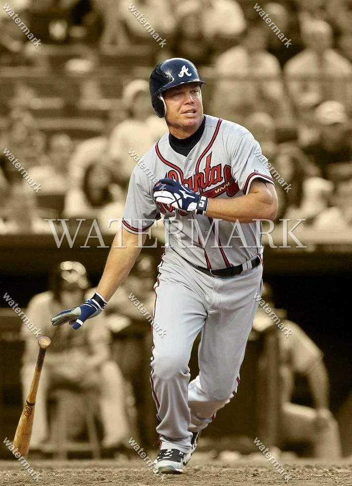 Foto foco de béisbol DO770 Chipper Jones Atlanta Braves 8x10 11x14 16x20 Foto 1 de 1