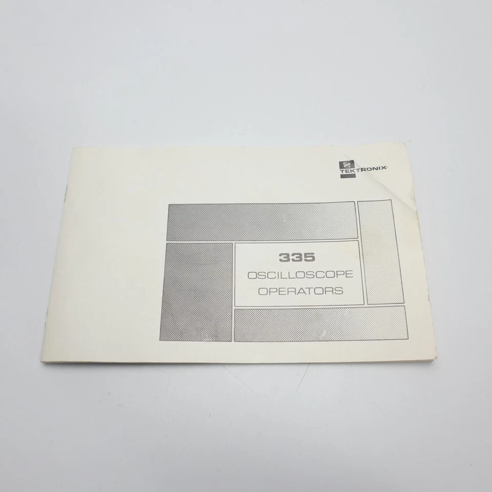 Sony / Tektronix 335 Oscilloscope Original Printed Operating  Manual 070-1942-01 - Image 1 of 1