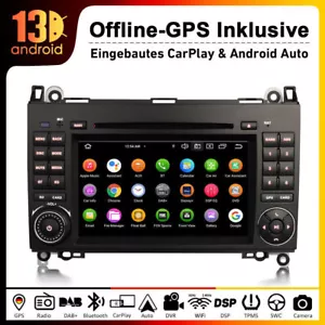 64GB CarPlay Autoradio DVD für Mercedes A/B Klasse W169 W245 Sprinter Viano Vito - Bild 1 von 23