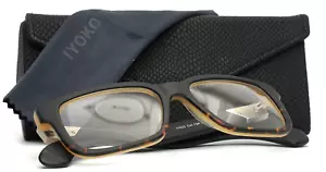IYOKO-INYAKE IY622 Col.12A Black Tortoise Mens Rectangle Eyeglasses 53-17-150 - Picture 1 of 16
