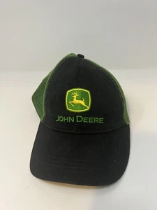 John Deere Authentic Licensed Black and Green Mesh Hat/Cap - Picture 1 of 3
