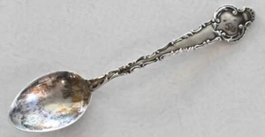 Vintage Teaspoon 4'' Demitasse Engraved Ornate Handle 6.9 grams B2U0142 combine - Picture 1 of 2