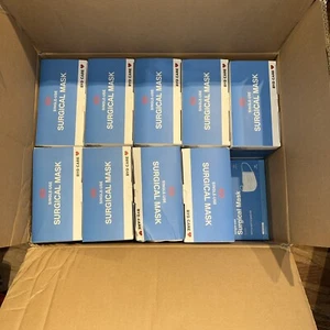 Face Masks 1,950 qty sealed 50 Per box Ear Loop Surgical Dental Personal Lot - Picture 1 of 7