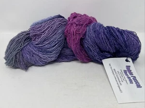 1 Robin Pascal 6/1 Rayon Hand Dyed Yarn In Pink & Purple 600y total - Picture 1 of 7