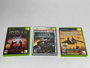 Original Xbox Lot 3 STAR WARS Episode 3 Clone Wars Republic Commando Tetris - Picture 1 of 22