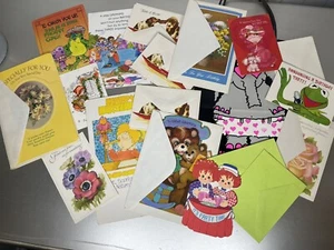 Vintage LOT of 15 UNUSED Holiday Greeting Cards Hallmark 70s 80s Ephemera #6 - Picture 1 of 5