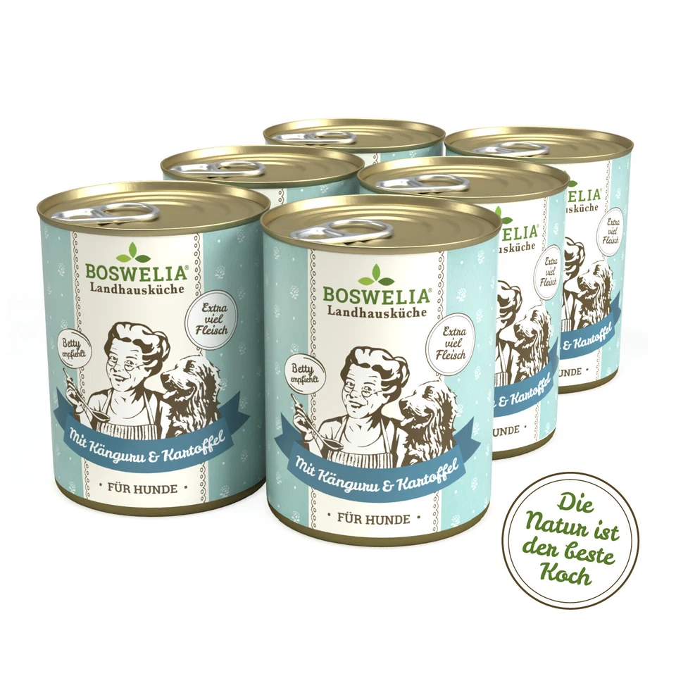 Betty`s Landhausküche Hund Känguru mit Kartoffeln und Geflügel 6x 800g Ds. (5,3 - Bild 1 von 1