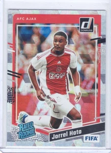 2023-24 Panini Donruss Soccer Jorrel Hato SILVER CUBIC #189 AFC Ajax - Picture 1 of 2