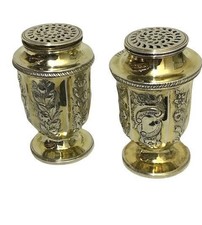 COPPIA GEO IV ARGENTO - SHAKERS DORATE - 1825