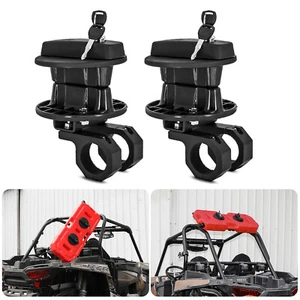 Gas Can Mount for 20L Gas Tank Cans Lock Oil Mounting Lock with Roll Bar Clamp - Foto 1 di 7
