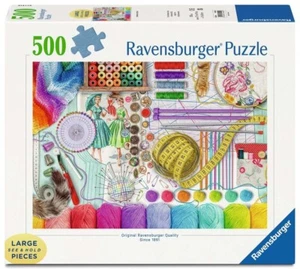NEW Ravensburger Jigsaw Puzzle 500 XXL Pieces 16440 Needlework Station - Imagen 1 de 2