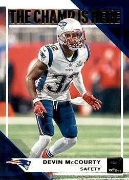 Devin McCourty 2019 Donruss - The Champ is Here #CH-16 - New England Patriots - Image 1 of 2