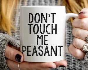 Tazza contadina Don't Touch Me, tazza da caffè 11 oz regalo - Foto 1 di 1