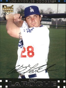 2007 Topps Update Red Back Los Angeles Dodgers Baseball Card #157 Andy LaRoche