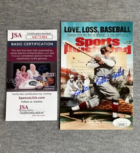BABE RUTH 4x6 SI COVER SIGNED BY LINDA RUTH TOSETTI GRANDDAUGHTER JSA AK73384 - Picture 1 of 1