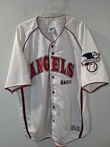 Dynasty Series Los Angeles Angels Authentic Stitched White Patched Jersey 2XL - Picture 1 of 10