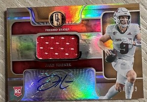 Jake Haener 2023 Panini Chronicles Gold Standard Autographed RC 154/199